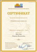 Сертификат за участие в мастер-классе на тему "Нейропсихология творчества"